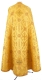Greek Priest vestment -  Soloun' rayon brocade S3 (yellow-gold) (back), Standard design