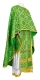 Greek Priest vestments - Nicholaev rayon brocade S3 (green-gold), Standard design