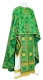 Greek Priest vestment -  Iveron rayon brocade S3 (green-silver), Standard design