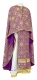 Greek Priest vestments - Salim rayon brocade S3 (violet-gold), Standard design