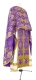 Greek Priest vestment -  Vine Switch rayon brocade S3 (violet-gold), Standard design