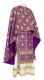 Greek Priest vestments - Mirgorod rayon brocade S3 (violet-gold), Standard design