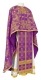 Greek Priest vestments - Iveron rayon brocade S3 (violet-gold), Standard design