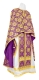 Greek Priest vestments - Myra Lycea rayon brocade S3 (violet-gold), Standard design