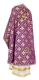 Greek Priest vestments - Mirgorod rayon brocade S3 (violet-gold) back, Standard design
