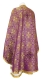 Greek Priest vestments - Nicea rayon brocade S3 (violet-gold) back, Economy design