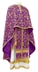 Greek Priest vestments - Soloun rayon brocade S3 (violet-gold), Standard design