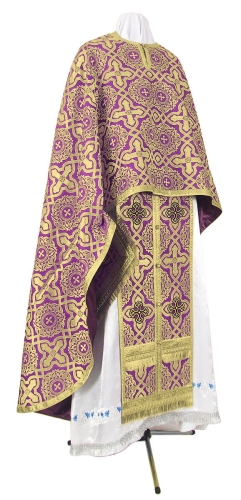 Greek Priest vestment -  rayon brocade S3 (violet-gold)