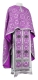 Greek Priest vestments - Vasilia rayon brocade S3 (violet-silver), Economy design