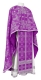 Greek Priest vestments - Iveron rayon brocade S3 (violet-silver), Standard design
