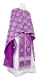 Greek Priest vestments - Myra Lycea rayon brocade S3 (violet-silver), Standard design