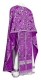 Greek Priest vestments - Alania rayon brocade S3 (violet-silver), Standard design