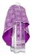 Greek Priest vestments - Nicea rayon brocade S3 (violet-silver), Economy design