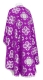 Greek Priest vestments - Kostroma rayon brocade S3 (violet-silver) back, Standard design