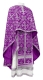 Greek Priest vestments - Soloun rayon brocade S3 (violet-silver), Standard design
