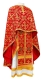 Greek Priest vestments - Soloun rayon brocade S3 (red-gold), Standard design
