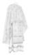 Greek Priest vestments - Mirgorod rayon brocade S3 (white-silver), Standard design