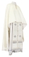 Greek Priest vestments - Zlatoust rayon brocade S3 (white-silver), Standard design