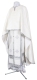 Greek Priest vestment -  rayon brocade S3 (white-silver)