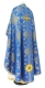 Greek Priest vestment -  Ouglich rayon brocade S4 (blue-gold) (back), Standard design