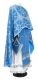 Greek Priest vestment -  Ouglich rayon brocade S4 (blue-silver), Standard design