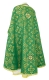 Greek Priest vestments - Rostov rayon brocade S4 (green-gold) back, Standard design