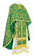 Greek Priest vestments - Rostov rayon brocade S4 (green-gold), Standard design