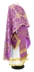 Greek Priest vestment -  Ouglich rayon brocade S4 (violet-gold), Standard design