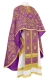 Greek Priest vestments - Rostov rayon brocade S4 (violet-gold), Standard design