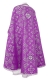 Greek Priest vestments - Rostov rayon brocade S4 (violet-silver) back, Standard design