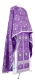 Greek Priest vestment -  Pochaev rayon brocade S4 (violet-silver), Standard design