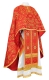 Greek Priest vestments - Rostov rayon brocade S4 (red-gold), Standard design