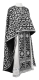 Greek Priest vestments - Cappadocia rayon brocade S4 (black-silver), Standard design