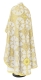 Greek Priest vestment -  Ouglich rayon brocade S4 (white-gold) (back), Standard design