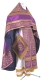 Embroidered Russian Priest vestments - Wattled (violet-gold)