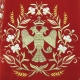 Embroidered Russian Priest vestments - Byzantine Eagle (claret-gold) (detail), Standard design