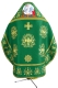 Embroidered Russian Priest vestments - Byzantine Eagle (green-gold) (back), Standard design