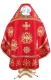 Embroidered Russian Priest vestments - Byzantine Eagle (red-gold) (back), Standard design