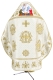 Embroidered Russian Priest vestments - Byzantine Eagle (white-gold) (back), Standard design