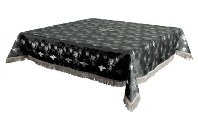 Holy Table cover - brocade BG1 (black-silver)