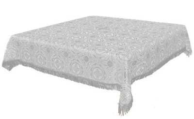 Holy Table cover - brocade BG2 (white-silver)
