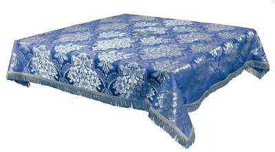 Holy Table cover - brocade BG3 (blue-silver)