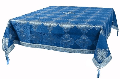 Holy Table cover - brocade BG4 (blue-silver)