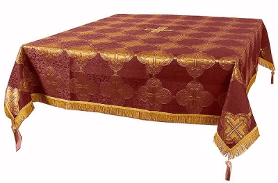 Holy Table cover - brocade BG4 (claret-gold)