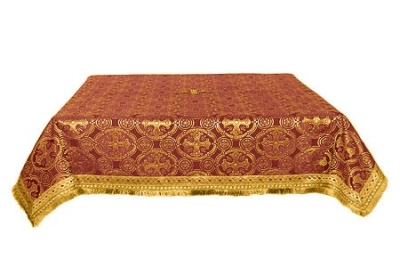Holy Table cover - silk S2 (claret-gold)