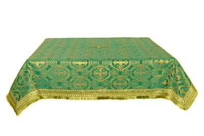 Holy Table cover - silk S2 (green-gold)