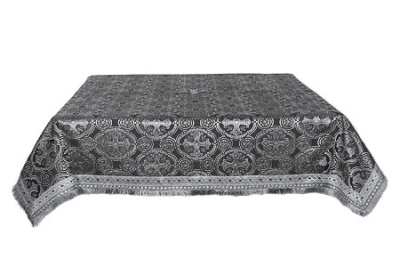 Holy Table cover - silk S2 (black-silver)