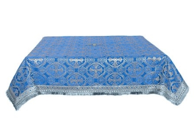 Holy Table cover - silk S3 (blue-silver)