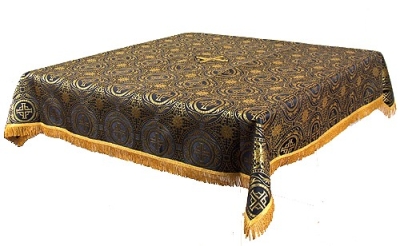 Holy Table cover - silk S3 (black-gold)