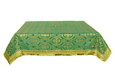 Holy Table cover - silk S3 (green-gold)